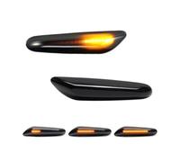 DPEDFVXVMR Luci Direzionali 2x Per 1 3 5 Serie E46 E60 E61 E81 E82 E87 E88 E90 E91 E92 E93 X1 E84 X3 E83 X5 E53 Dinamica LED Luce Indicatore Laterale Segnalatore Luminoso(Smoked Lens Amber)
