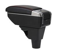 DPEDFVXVMR Scatola Bracciolo per C3 per C4 per Cactus Auto Bracciolo Box Console Centrale Centrale Contenuto Negozio Prodotti Stoccaggio Accessorio(Single Black Red)