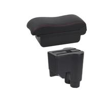 DPEDFVXVMR Scatola Bracciolo per Daihatsu per Materia per Sirion 2007-2012 2013 2014 2015 Box Portaoggetti per Bracciolo Auto Accessori Retrofit Dedicati(A 2 Red Line No USB)