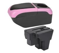DPEDFVXVMR Scatola Bracciolo per KIA per Rio per LX per Cerato per STONIC per Sud per America Bracciolo per Auto Parte di Ricambio Scatola Portaoggetti Accessorio(Black Pink)