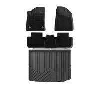 DPEDFVXVMR Set Tappetini per MG 4 MG4 per EV 2022 2023 2024 LHD Tappetini per Auto Cargo Liner TPE Nero Tronco Pad Tappeto Rilievi del Piede all Weather Tappetini Tappeti(LHD 7PCS Carpet)