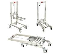 DPFCYBS Carrelli Elevatori Carrello Elevatore Manuale 60KG di Carico Elevato Gru Pieghevole Portatile Leggero Impilatore Manuale Ad Argano(Size:b)