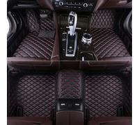 DPFJF Auto Tappetini per Jaguar XEL 2018-2019, Protezione Antiusura Pelle Tappetino Completo Mat Set Auto Pavimento Auto Interni Accessori,C-Black-Red