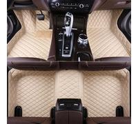 DPFJF Auto Tappetini per Mini One New Energy 5 Portes 2014-2023 F55, Protezione Antiusura Pelle Tappetino Completo Mat Set Auto Pavimento Auto Interni Accessori,D-Beige