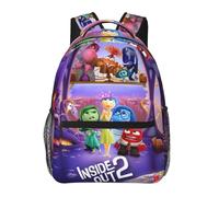 DPgUfPV Anime In-side Out Zaino Tela Divertente Coppia Zaini 3D Grande Capacità Borse Da Viaggio Palestra Daypack Unisex, Colorato, 15.4"x7.8"x15.7"