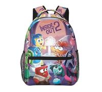 DPgUfPV Anime In-side Out Zaino Tela Divertente Coppia Zaini 3D Grande Capacità Borse Da Viaggio Palestra Daypack Unisex, Colorato, 15.4"x7.8"x15.7"