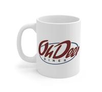 DPgUfPV Tazza Alan Wake, tazza Oh Deer, Alan Wake Merch, Bright Falls grande tazza da caffè, tazze in ceramica, tazze con manico, può riscaldarsi, tazza da 325 ml