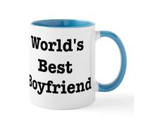 DPgUfPV Tazza da caffè in ceramica con scritta "Worlds Best Boyfriend", 325 ml