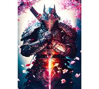 DPHERO DIY Samurai Diamond Painting Kits for Adults,5D Ninja Diamond Art Kits for Beginners,Round Full Drill Fantasy Diamond Painting Art,DIY Painting by Numbers Diamond Art Painting 12x16 inch