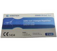 WizBiotech Test Tampone Rapido Covid-19 Nasale Lunga Scadenza 07/25 - 10 pz