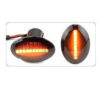 DPIPUBZSZ 1 paio for Fiat 500 Ford KA Lancia Lybra Ypsilon Maserati GranCabrio Alfa 4C Indicatore laterale dinamico di direzione(Dynamic Smoked Type)