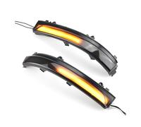 DPIPUBZSZ 2 pcs Dinamico Indicatori di Direzione Lampeggiante Sequenziale Specchietto Laterale Spia for Jetta Mk6 SE 2011-2018 GOL for Geracao 6/7/8(Smoked Black)