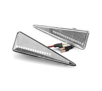DPIPUBZSZ 2pcs dinamico che scorre indicatore laterale di direzione for Renault for Avantime for Espace IV for Megane 2 Scenic for Vel Satis 02-09 for Wind 10-13(Crystal white)