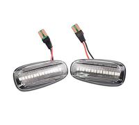 DPIPUBZSZ 2pcs dinamico parafango indicatori di direzione for Opel for Astra G 1998-2009 for Zafira A 1999-2005 luci posizione laterali lampade 2000 2001 2002 2003 2004(Dynamic Crystal Type)