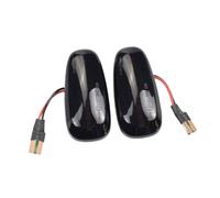 DPIPUBZSZ 2pcs dinamico parafango indicatori di direzione for Opel for Astra G 1998-2009 for Zafira A 1999-2005 luci posizione laterali lampade 2000 2001 2002 2003 2004(Dynamic Smoked Type)