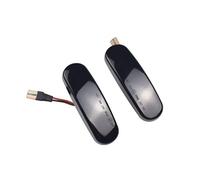 DPIPUBZSZ 2pcs Dynamic Side Marker Light Smoke for Fiat for Stilo for Panda for Punto for Evo for Qubo for Multipla for Linea for Idea for Grande for Doblo(Dynamic Smoked Black)