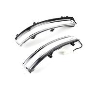 DPIPUBZSZ 2pcs indicatore di direzione luce laterale ala auto specchietto retrovisore lampeggiante lampada for GOL G5 G6 G7 G8 for accessori(Crystal White)