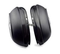 DPIPUBZSZ 2pcs lampeggiante acqua specchietto retrovisore laterale dinamico sequenziale for Passat B7 CC for Scirocco for Jetta MK6 EOS indicatore di direzione(Smoked black)