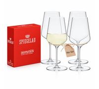 DPL Spiegelau Definition - Set di 4 bicchieri da vino bianco, in cristallo | Forma leggera e delicata per vini bianchi freschi e aromatici, lavabile in lavastoviglie, serie 1350162