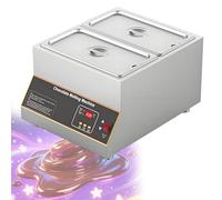 DPLWJPP Pentola per Sciogliere Il Cioccolato Macchina per Temperare Il Cioccolato Miscelatore per Sciogliere Il Cioccolato Caldo Macchina per Sciogliere Il Cioccol,2cylinders