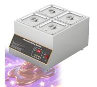 DPLWJPP Pentola per Sciogliere Il Cioccolato Macchina per Temperare Il Cioccolato Miscelatore per Sciogliere Il Cioccolato Caldo Macchina per Sciogliere Il Cioccol,4cylinders