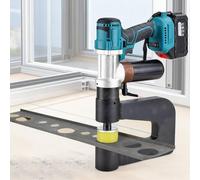 DPLWJPP Punzonatrice Elettrica con profondità di Gola 150mm Metallo Foro Scavatrice con 6 Matrici for la Perforazione di Piastre in Alluminio,Rame e Ferro