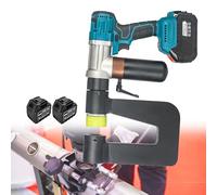 DPLWJPP Punzonatrice Idraulica Elettrica Metallo Foro Scavatrice Punzonatrice per Ferro Rame Piastra in Alluminio Angolo Acciaio Canale Acciaio con 6 Matrici