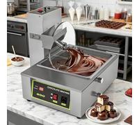 DPLXFPP Macchina Elettrica per Sciogliere Il Cioccolato, Macchina per Temperare Il Cioccolato con Ruota di Miscelazione - velocità Regolabile da 35 A 55 Giri/Min per Una Tempera Uniforme B