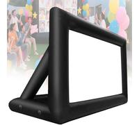 DPLXQPP Maxi Schermo Cinema Gonfiabile(4.9m) HD,Doppia Faccia per Proiezioni,Cornice Rinforzata Anti-Vento,Kit Completo con Picchetti,per Cinema Drive-in,Matrimoni E Feste in Piscina 14ft