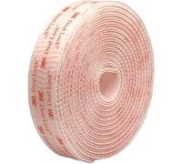 Dpm Tapes Dual Lock SJ3560 Striscia Adesiva con Dual lock, Chiusura a Pressione, prodotto altamente adesivo per Auto, Dashcam, Supporto Pagamento Pedaggio, Fai da te, Trasparente (25,4 mm x 2 m)