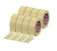 Dpm tapes - Tesa 4323, Nastro in Carta per Mascheratura Professionale, Carta Gommata per Verniciatura, Adesivo di Alta Qualità, Rimozione Pulita (38 mm - 8 rotoli)