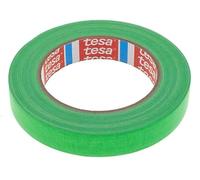 Dpm tapes - tesa 4671 Nastro Telato Gaffer Fluorescente, Scrivibile, Strappabile a Mano e Rimovibile, per Cavi, Palco e Allestimenti - Verde Fluo, 19 mm x 25 m