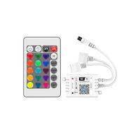 DPNABQOOQ Controller for Strisce Luminose RGB Colorate Wi-Fi con Telecomando a 24 Tasti, Multifunzione, a Doppia Testa LED DC12-24V(Double Line WiFi RGB)