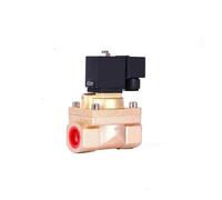 DPNABQOOQ Elettrovalvola normalmente Chiusa in Ottone da 1/2''Pollici, 50 Bar, Acqua, 220 V, 12 V, 24 V, elettrovalvola ad Alta Pressione con pilotaggio(DC12)
