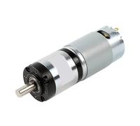 DPNABQOOQ Motoriduttore a ingranaggi planetari CC da 36 mm, 12 V, 24 V, 5 giri/min, 2300 giri/min, 50 kg/cm, con ingranaggi metallici e motore 555(DC12V-1260, rapporto 14)
