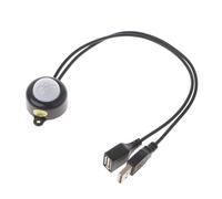 DPNABQOOQ Sensore di Movimento a infrarossi for Corpo Umano PIR DC5V-12V con sensore fotosensibile for Barra Luminosa a LED, connettore for Interruttore(TDL-2025USB Black)