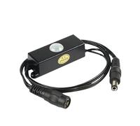 DPNABQOOQ Sensore di Movimento a infrarossi for Il Corpo Umano DC5V-24V 12V con sensore fotosensibile for Barra Luminosa a LED, Interruttore, connettore DC(Tdl-2024 Black)