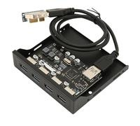 Dpofirs 4 Porte PCIE a USB 3.0 PC Pannello Frontale, 5 Gbps Pannello Frontale bay per Wins XP 32 64, Wins7 32 64, Wins 8, Wins8.1, Wins10, USB3.0x4, PCIEx1