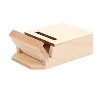 Dpofirs Accessori per Casa delle Bambole in Legno Mini Cassetta delle Lettere Fai-da-te per la Decorazione della Scena delle Bambole, Pittoresco Modello di Cassetta delle Lettere Tascabile per Casa