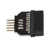 Dpofirs Adattatore header USB 3.0 a 2.0, USB3.0 19 pin femmina a USB2.0 9 pin maschio convertitore adattatore scheda madre USB, adattatore USB da 19 pin femmina a 9 pin maschio scheda madre adattatore