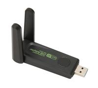 Dpofirs Adattatore per Scheda di Rete Wireless, Scheda di Rete per Computer WiFi Dual Band 2.4G 5G con Doppia Antenna Girevole, Adattatore WiFi Portatile Ad Alta velocità USB 3.0 da 1300