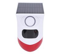 Dpofirs Allarme Solare, Suono e Luce, Sensore di Movimento, Rumore 120 DB, Sirena di Sicurezza Esterna, Impermeabile, 4 modalità di Lavoro, per Casa, Fattoria, Fienile, Villa, Cortile