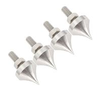 Dpofirs Altoparlanti -Solation Feet Spikes, Hi -fi Spike Acciaio Inossidabile Scratch Resistente 4 Pezzi Shock Tinta Alta Durezza per il Registratore dei Giradischi (M12)