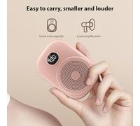 Dpofirs Amplificatore Vocale PA Portatile con Megafono Leggero e Suono Chiaro per Guida Turistica Dell'insegnante con Microfono Cablato Montato Sulla Testa Bianco 1 Set (PINK)