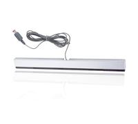 Dpofirs Barra del Sensore del Raggio del Segnale IR a Infrarossi con Supporto, Ricevitore Cablato per Console /WIIU, Facile da Montare Il Ricevitore sopra o sotto Il Monitor TV