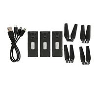 Dpofirs Batteria Li-po 3PCS 3.7V 1800mAh per E88 E525 E99 E99PRO P1 P5PRO K3 S1 P8 RC Drone Batteria di Ricambio RC Quadcopter Drone Batteria