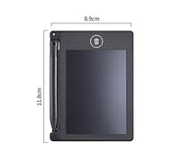 Dpofirs Blocco Note LCD Senza Carta per Studenti e Professionisti, Tablet Portatile da 4,4 Pollici per Appunti e Calcoli, Rosso, Bianco (B)
