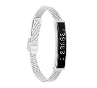 Dpofirs Bracciale Fitness Tracker Intelligente, Braccialetto Fitness Tracker Bluetooth 5.3 con APP per Donna Uomo, Braccialetto Intelligente Impermeabile per Corsa e Guida (SILVER)