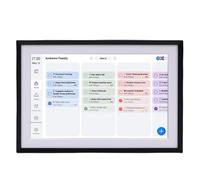 Dpofirs Calendario Digitale da 10,1 Pollici di Planner Murale, Display Interattivo Touchscreen HD per l'organizzazione Domestica, Cornice Elettronica Condividi Momenti da Qualsiasi Luogo (Spina