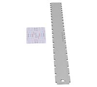 Dpofirs Calibro per l'azione delle Corde della Chitarra, Righello Dentellato per il Collo Professionale e Strumento per Misurare l'altezza delle Corde, con Scala Accurata, per la Configurazione di